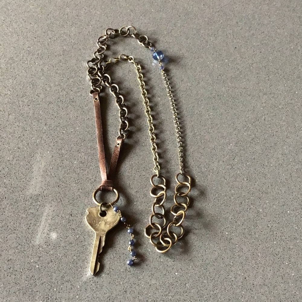 Unique Mixed materials necklace